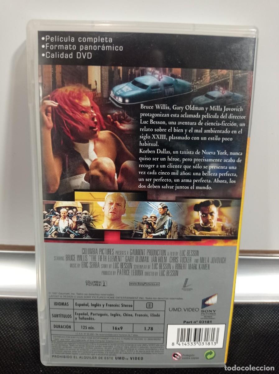 Videojuegos y consolas: PELICULA DISCO UMD SONY PSP: EL QUINTO ELEMENTO (BRUCE WILLIS) - Foto 2