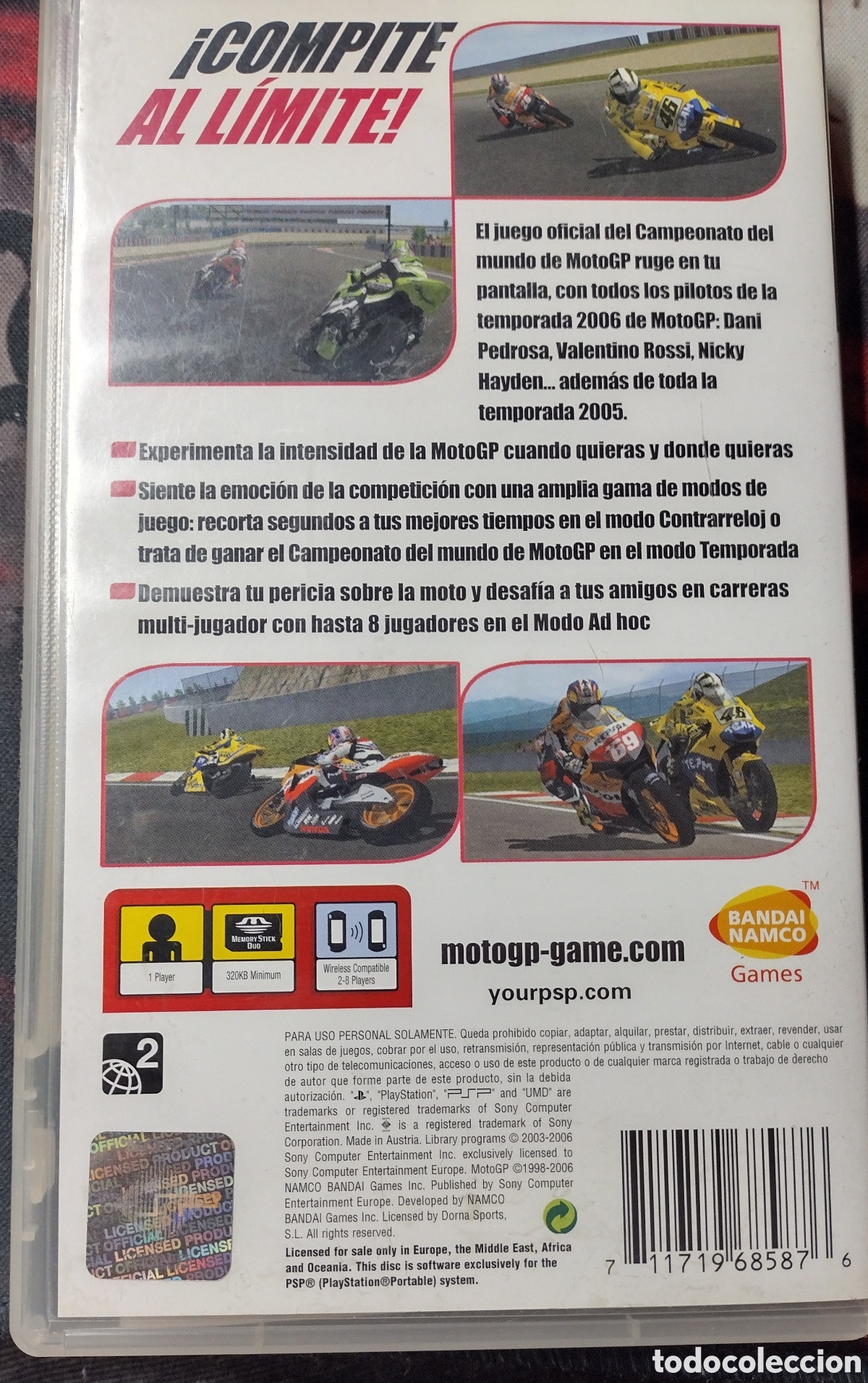 Videojuegos y consolas: Sony Moto GP - PSP - - Foto 2