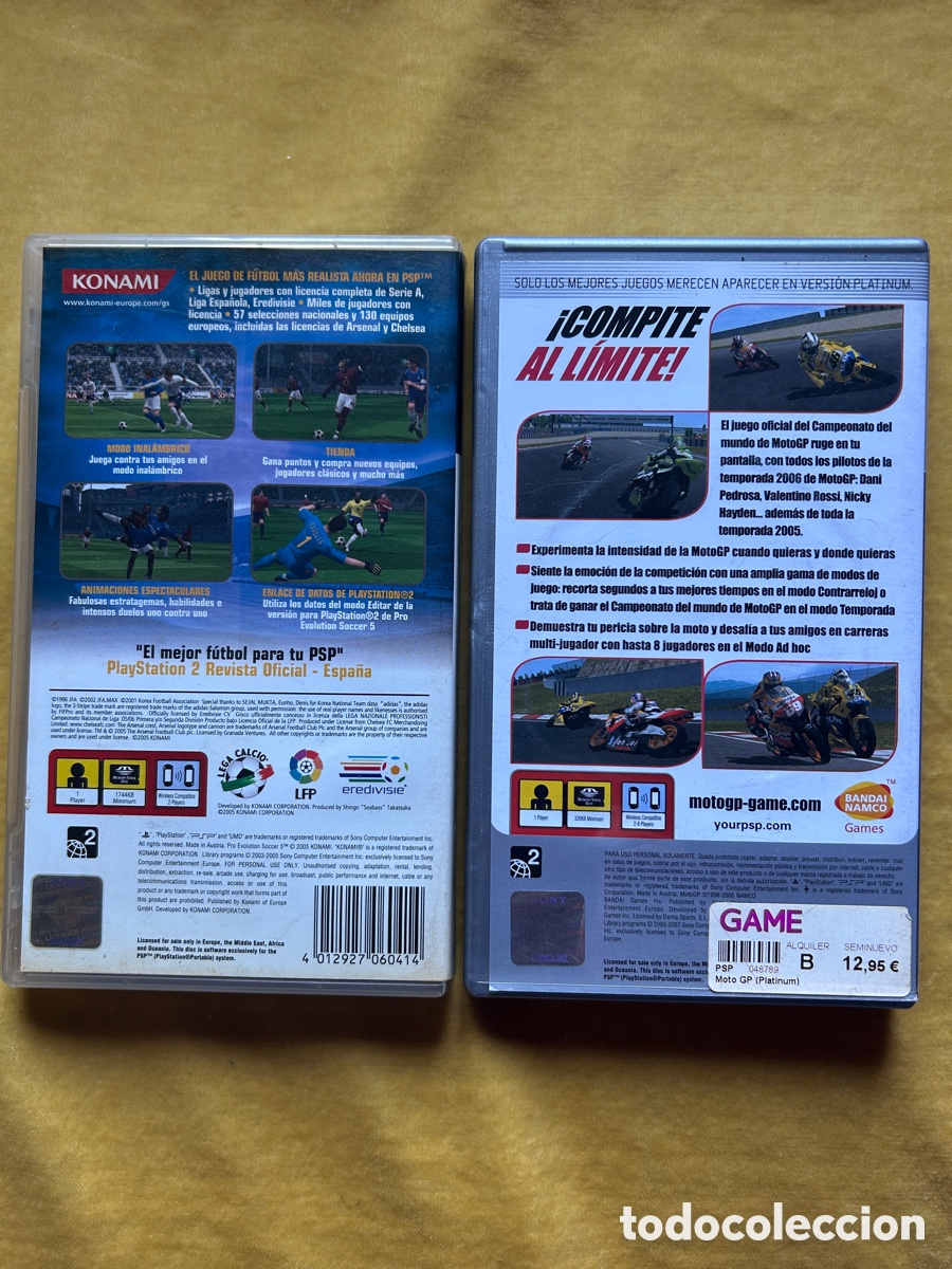 Videojuegos y consolas: Pack Psp PES 5/ Moto Gp - Foto 2