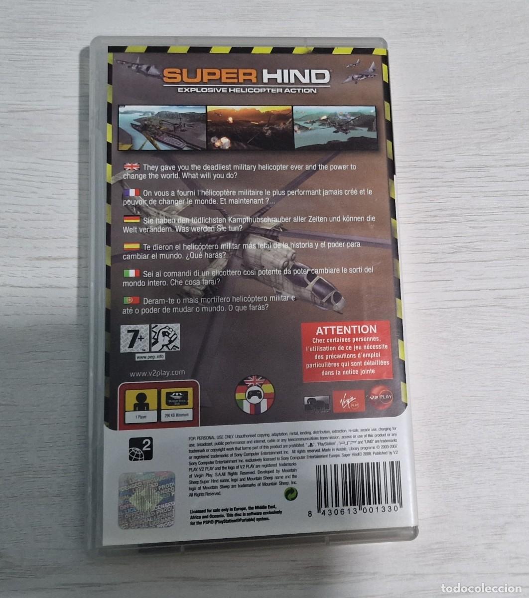 Videojuegos y consolas: Super HIND: Explosive Helicopter Action PSP - Foto 2