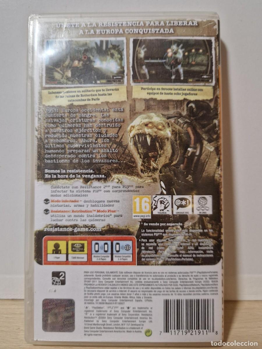 Videojuegos y consolas: Sony Resistance Retribution [PSP] UMD - Foto 2