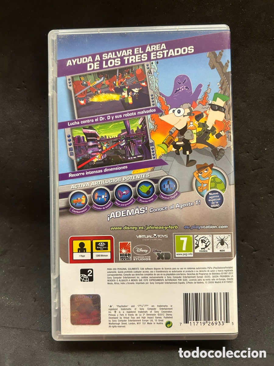 Videojuegos y consolas: PSP phineas y Ferb 2a dimensi&oacute;n - Foto 3
