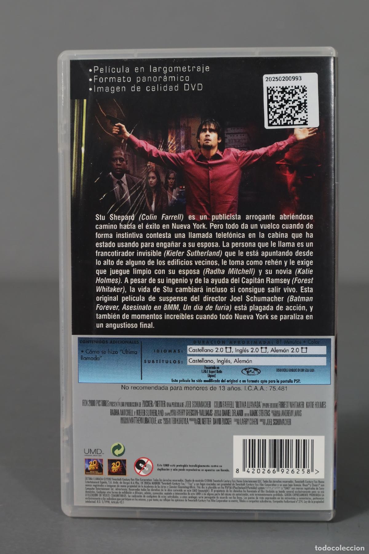 Videojuegos y consolas: PSP. UMD VIDEO. LA ULTIMA LLAMADA - Foto 2