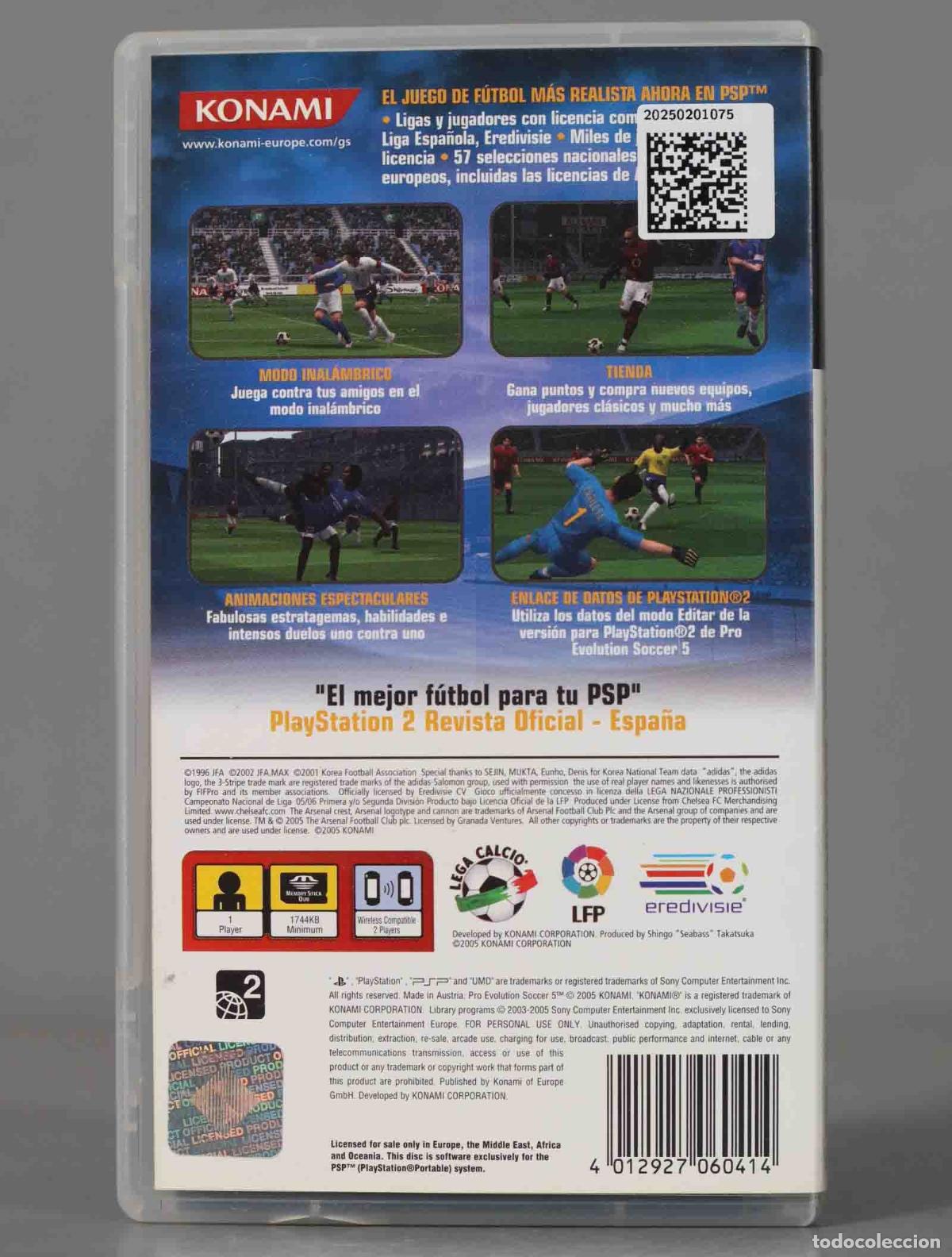 Videojuegos y consolas: PSP. PRO EVOLUTION SOCCER 5 - Foto 2