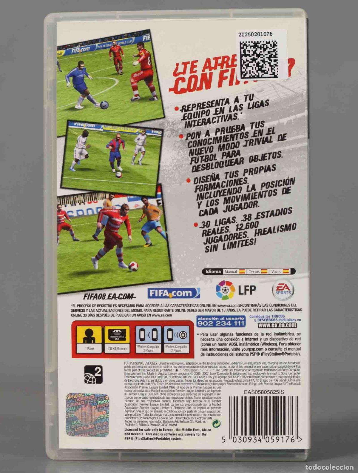 Videojuegos y consolas: PSP. FIFA 08. PLAYSTATION - Foto 2