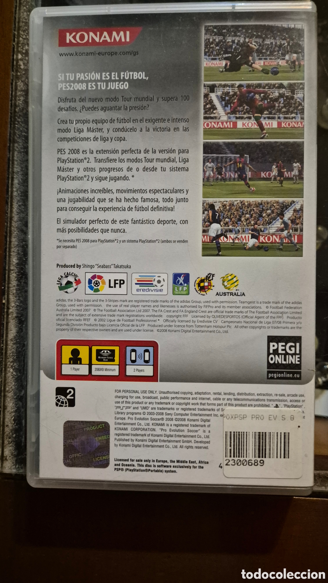 Videojuegos y consolas: PES 2008. Pro Evolution Soccer - Foto 3