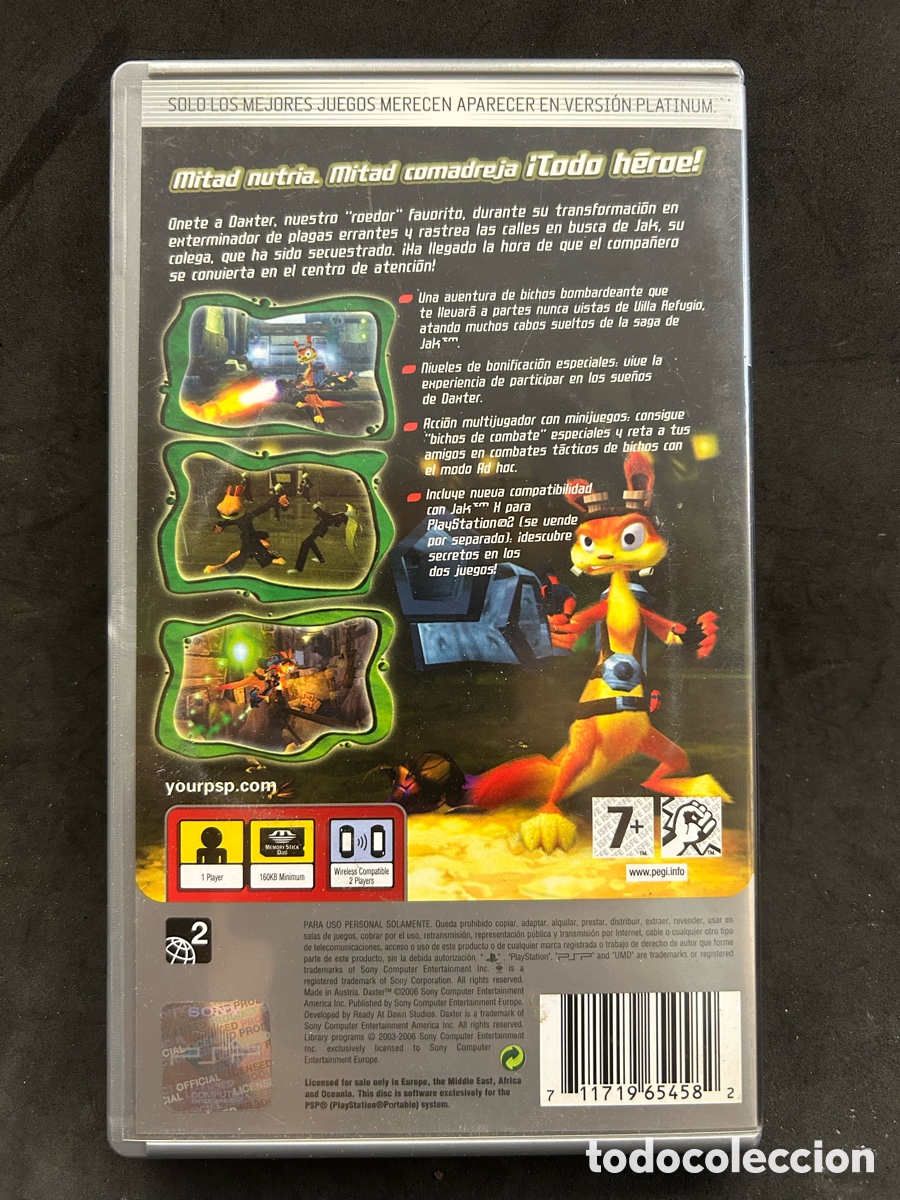 Videojuegos y consolas: Juego PSP Daxter platinum - Foto 2