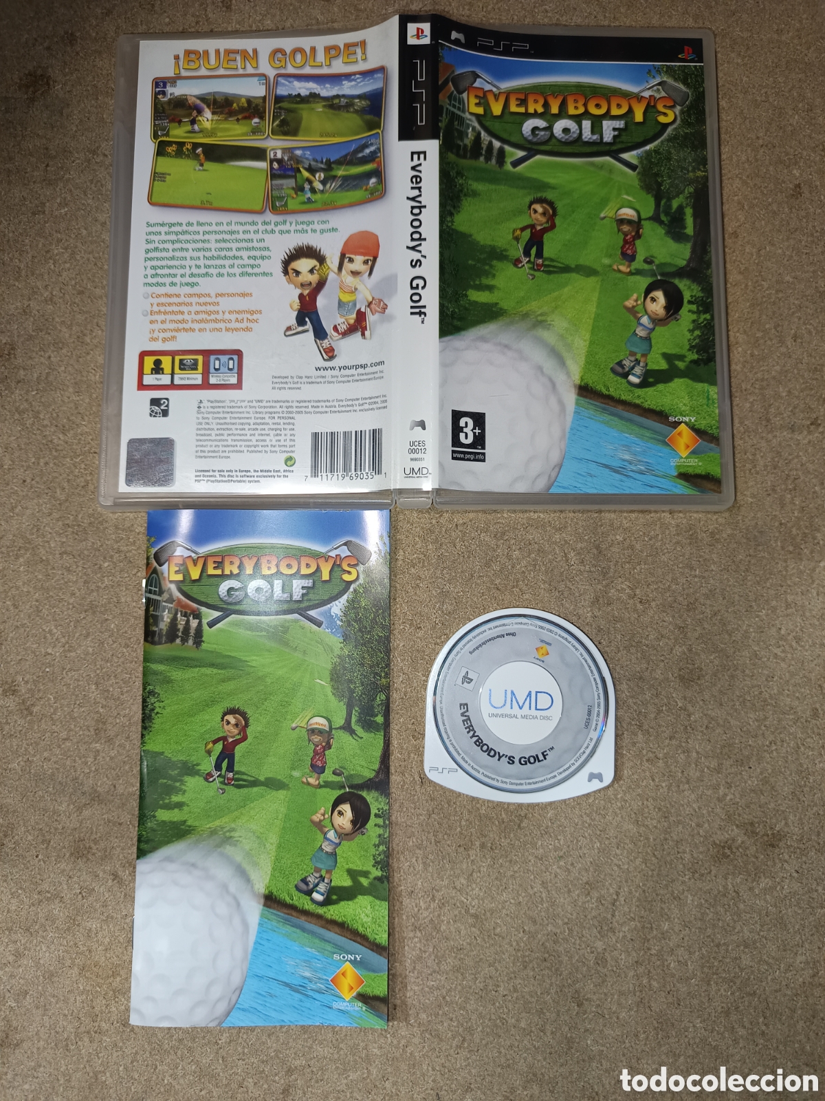 Videojuegos y consolas: PSP EVERYBODYS GOLF PAL ESP COMPLETO - Foto 1