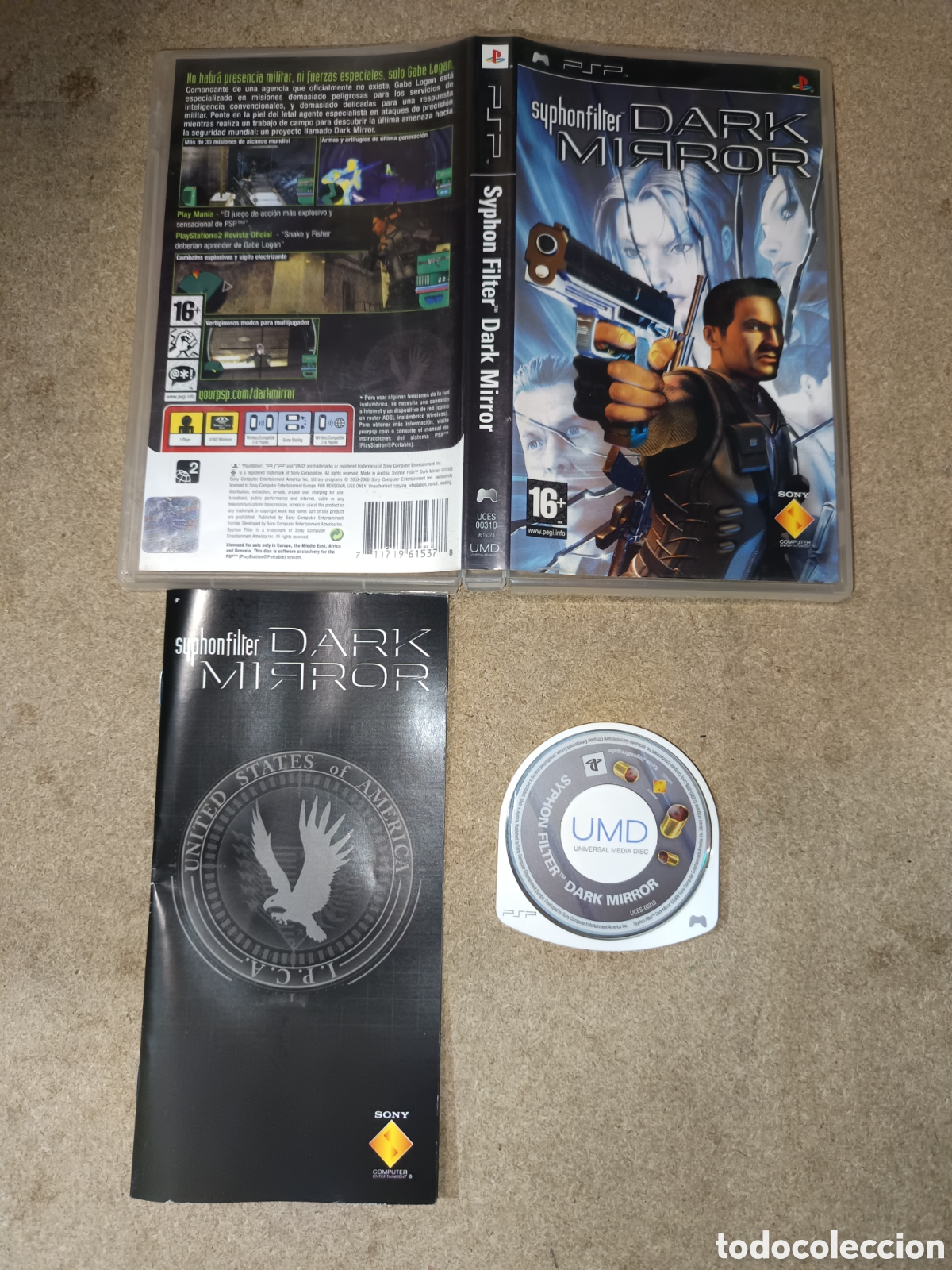 Videojuegos y consolas: PSP SYPHON FILTER DARK MIRROR PAL ESP COMPLETO - Foto 1
