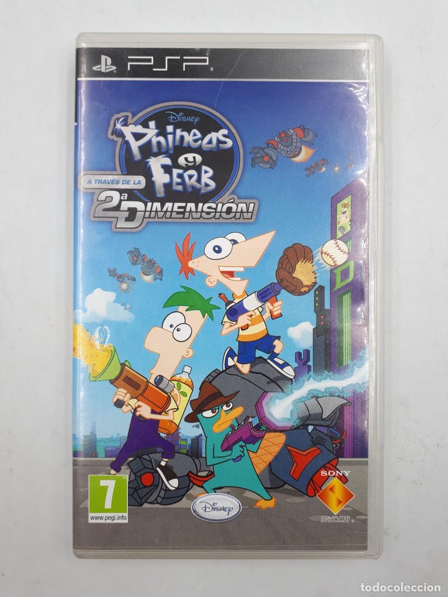 Videojuegos y consolas: ⭐ Juego Phineas y Ferb a trav&eacute;s de la 2&ordf; Dimensi&oacute;n Sony PSP Pal Espa&ntilde;a - Foto 1
