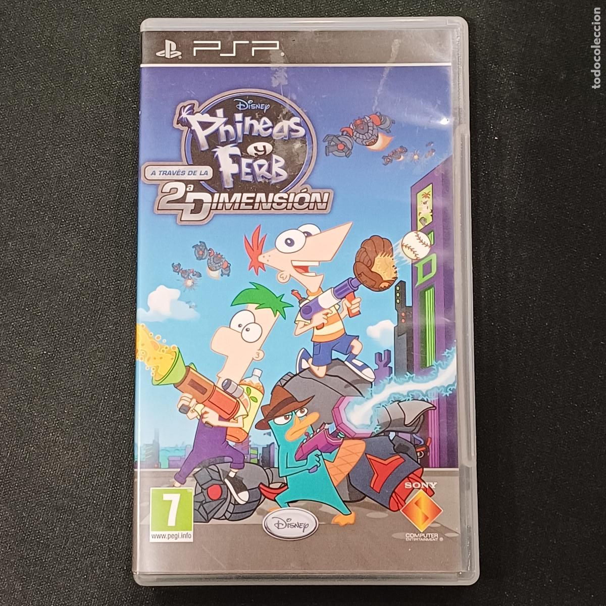 Videojuegos y consolas: PHINEAS Y FERB A TRAVES DE LA 2&ordf; DIMENSION/PSP. - Foto 1