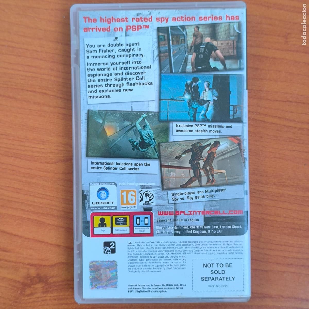 Videojuegos y consolas: TOM CLANCYS SPLINTER CELL - ESSENTIALS - PSP - Foto 2
