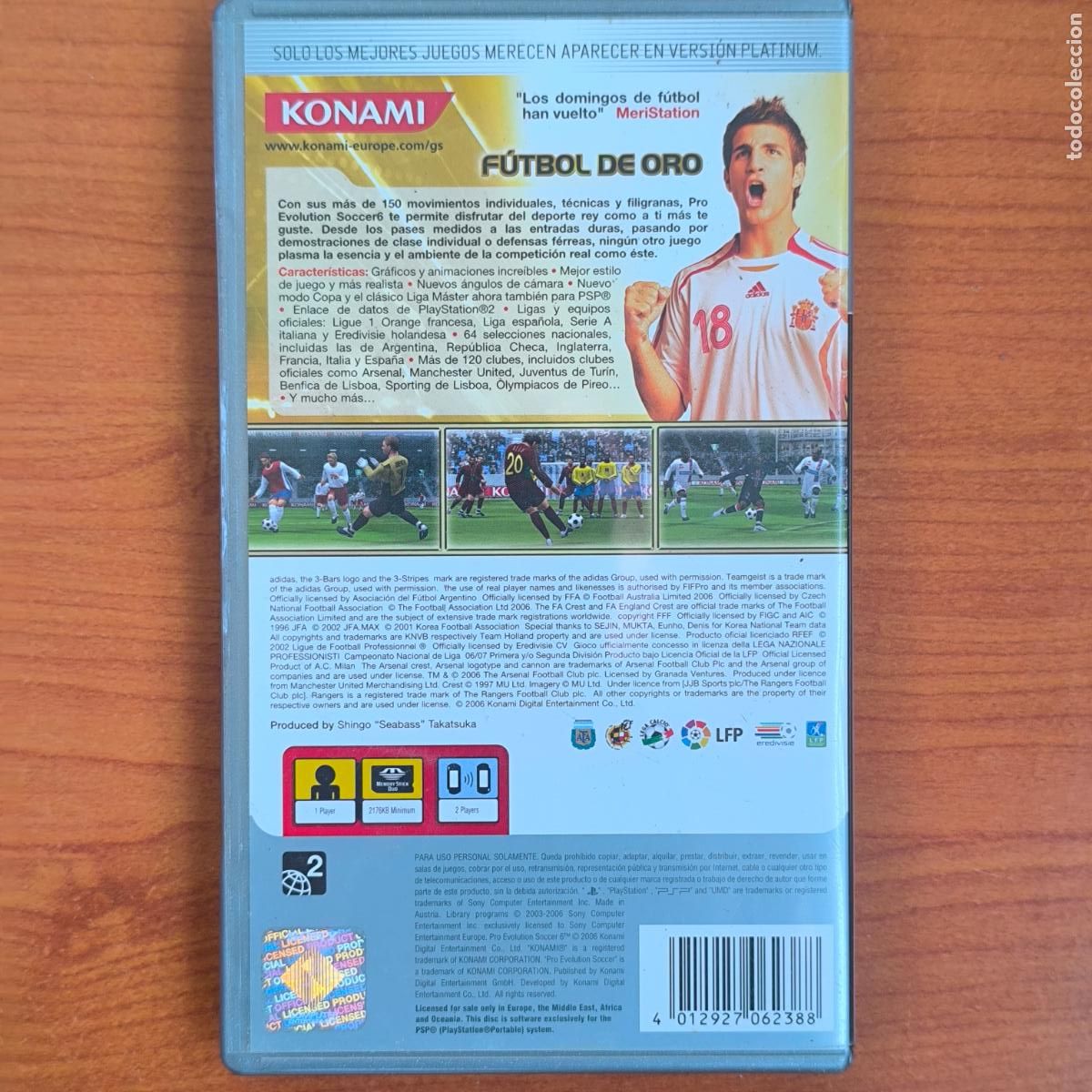 Videojuegos y consolas: PRO EVOLUTION SOCCER 6 PES - PSP - Foto 2