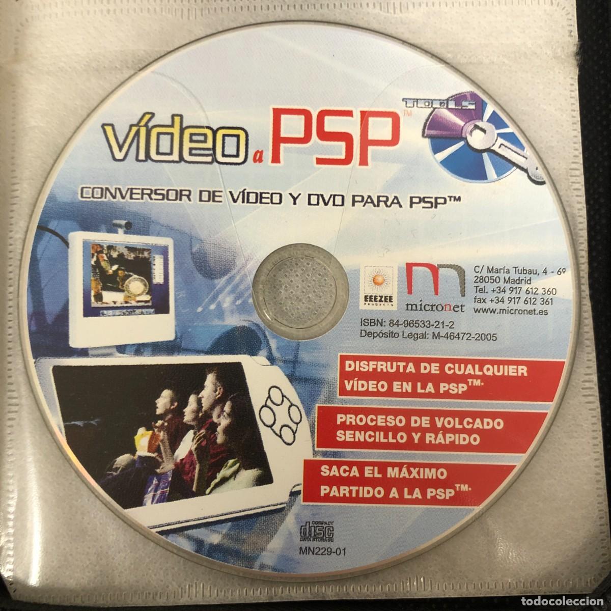 Videojuegos y consolas: DISCO SOFTWARE CONVERSOR DE VIDEO Y DVD A PSP. PLAYSTATION PORTABLE - Foto 1