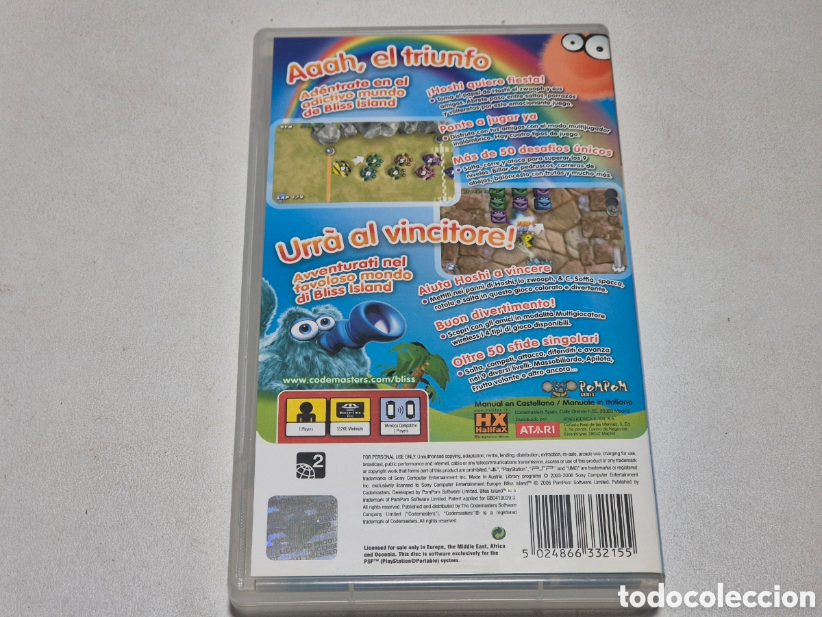 Videojuegos y consolas: BLISS ISLAND . Sony Psp - Foto 2