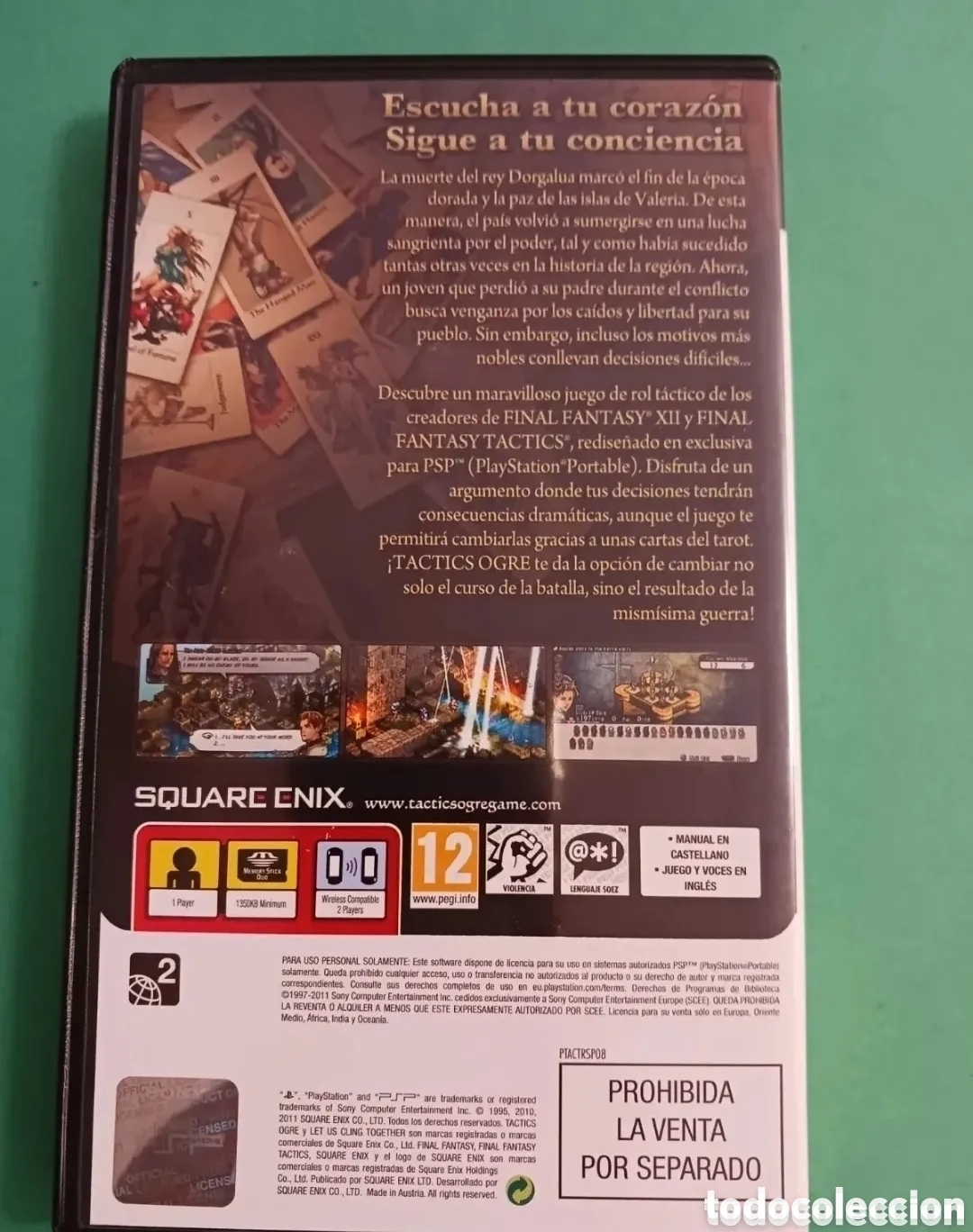 Videojuegos y consolas: Caratula PSP / Tactics Ogre. - Foto 3