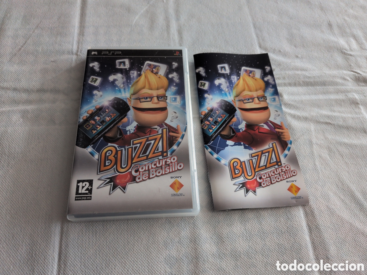 Videogiochi e Consoli: CAJA VACIA CON INSTRUCCIONES JUEGO BUZZ! CONCURSO DE BOLSILLO - PSP