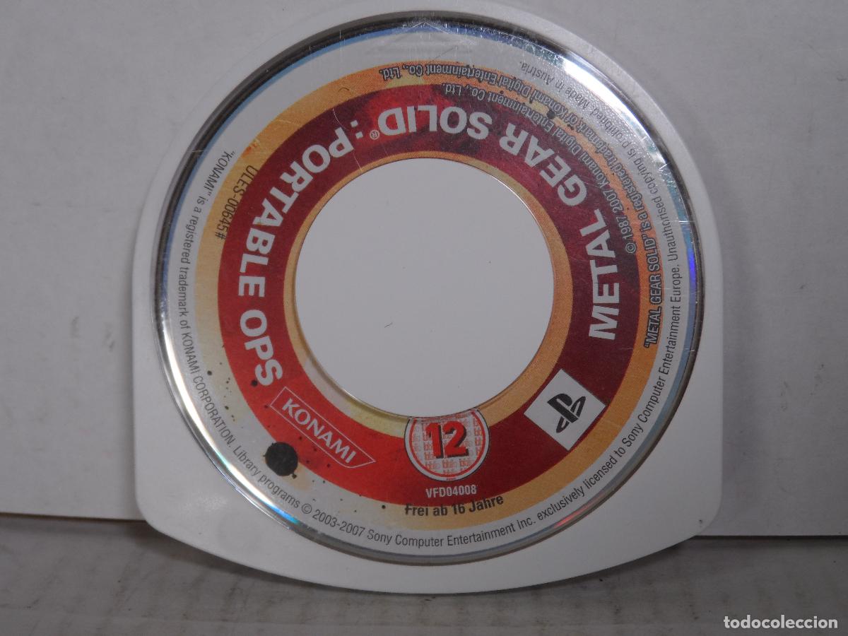 Videojuegos y Consolas: PSP METAL GEAR SOLID PORTABLE OPS PAL