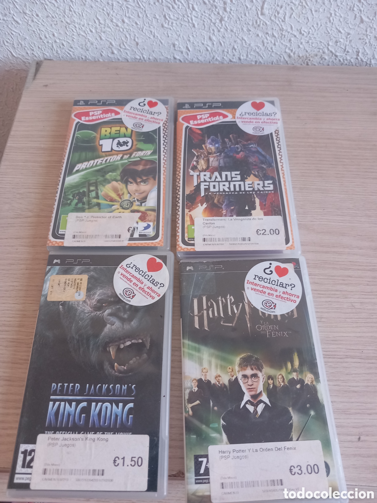 Videojuegos y Consolas: 4 JUEGOS PSP FUNCIONAN,,VER FOTOS