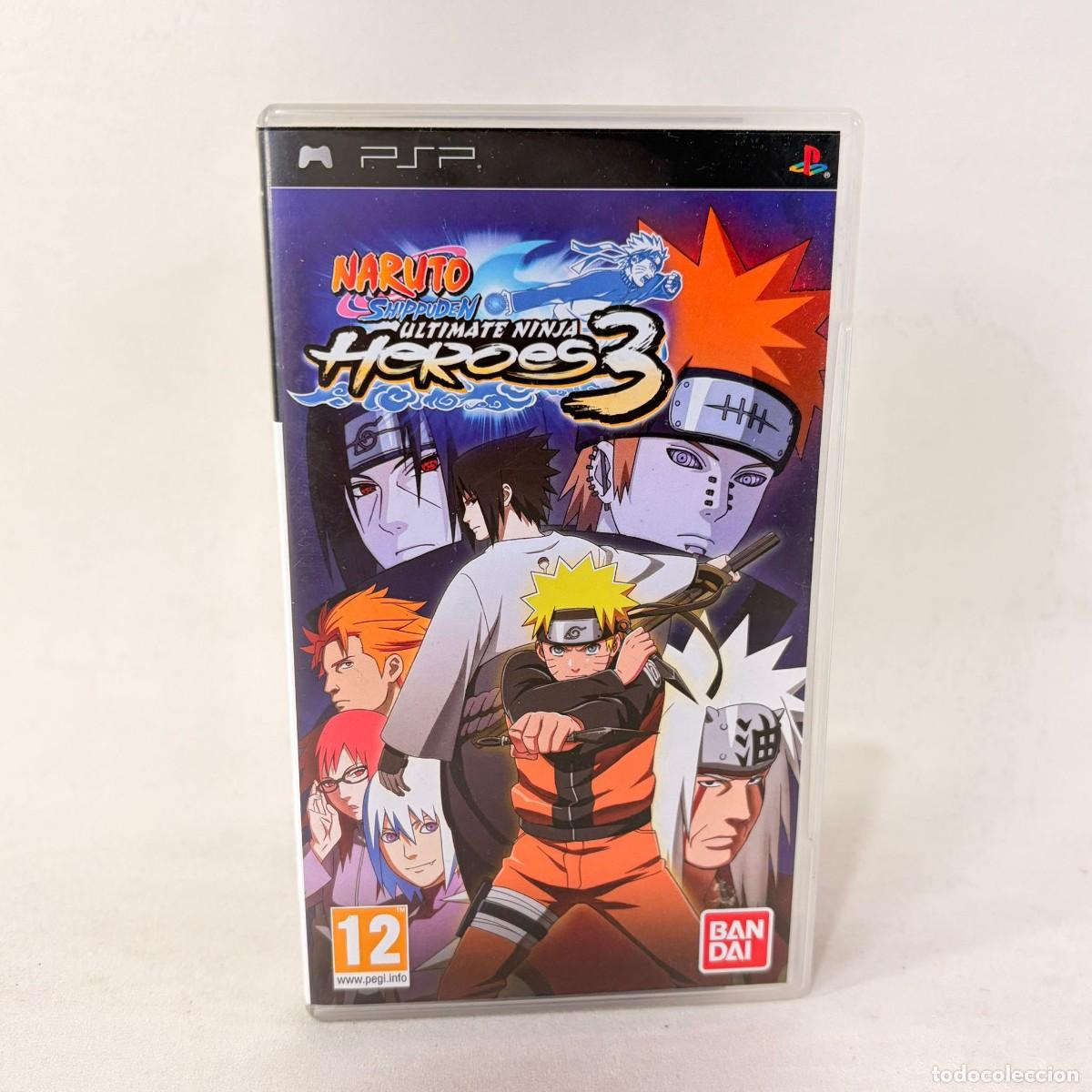 Videojuegos y Consolas: VIDEOJUEGO PLAYSTATION PORTATIL - PSP - NARUTO ULTIMATE HEROES 3 + CAJA + INSTRUCCIONES