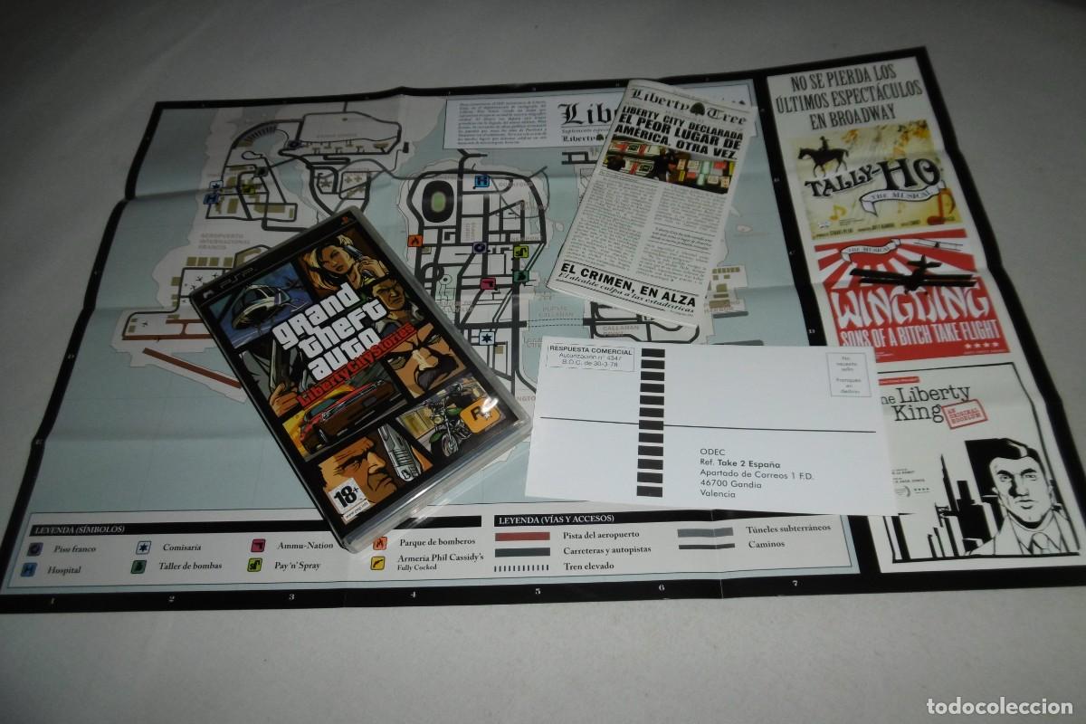 Videojuegos y Consolas: PSP SONY GRAND THEFT AUTO LIBERTY CITY STORIES CAJA Y MANUALES PAL ESPA&Ntilde;A