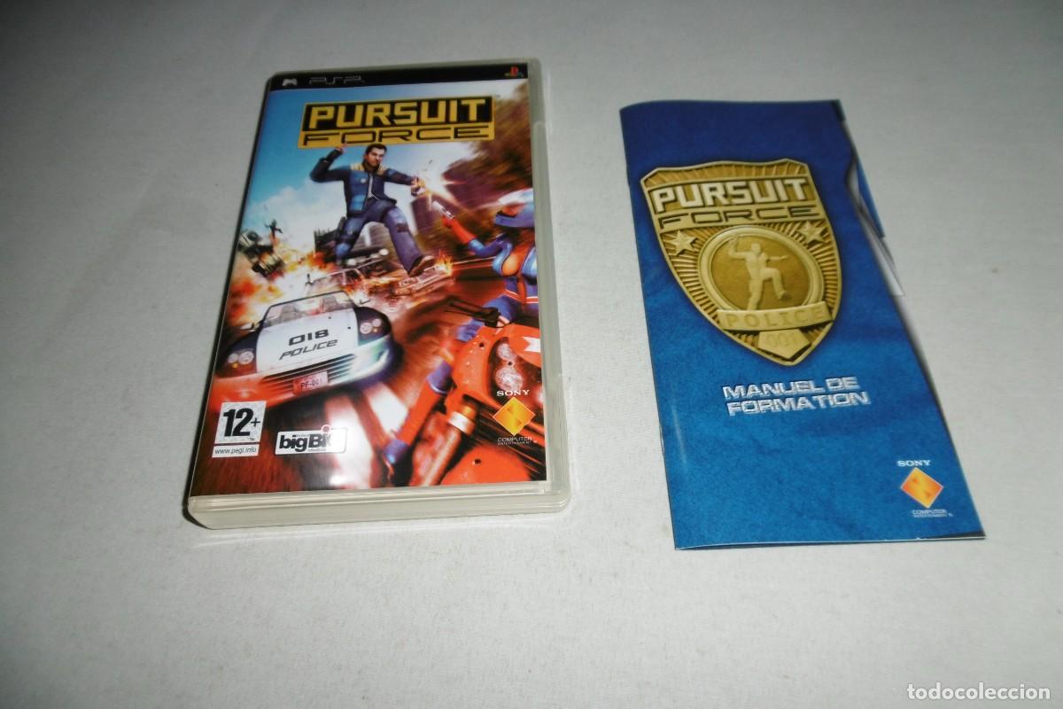Videojuegos y Consolas: PSP SONY PURSUIT FORCE CAJA Y MANUALES PAL ESPA&Ntilde;A