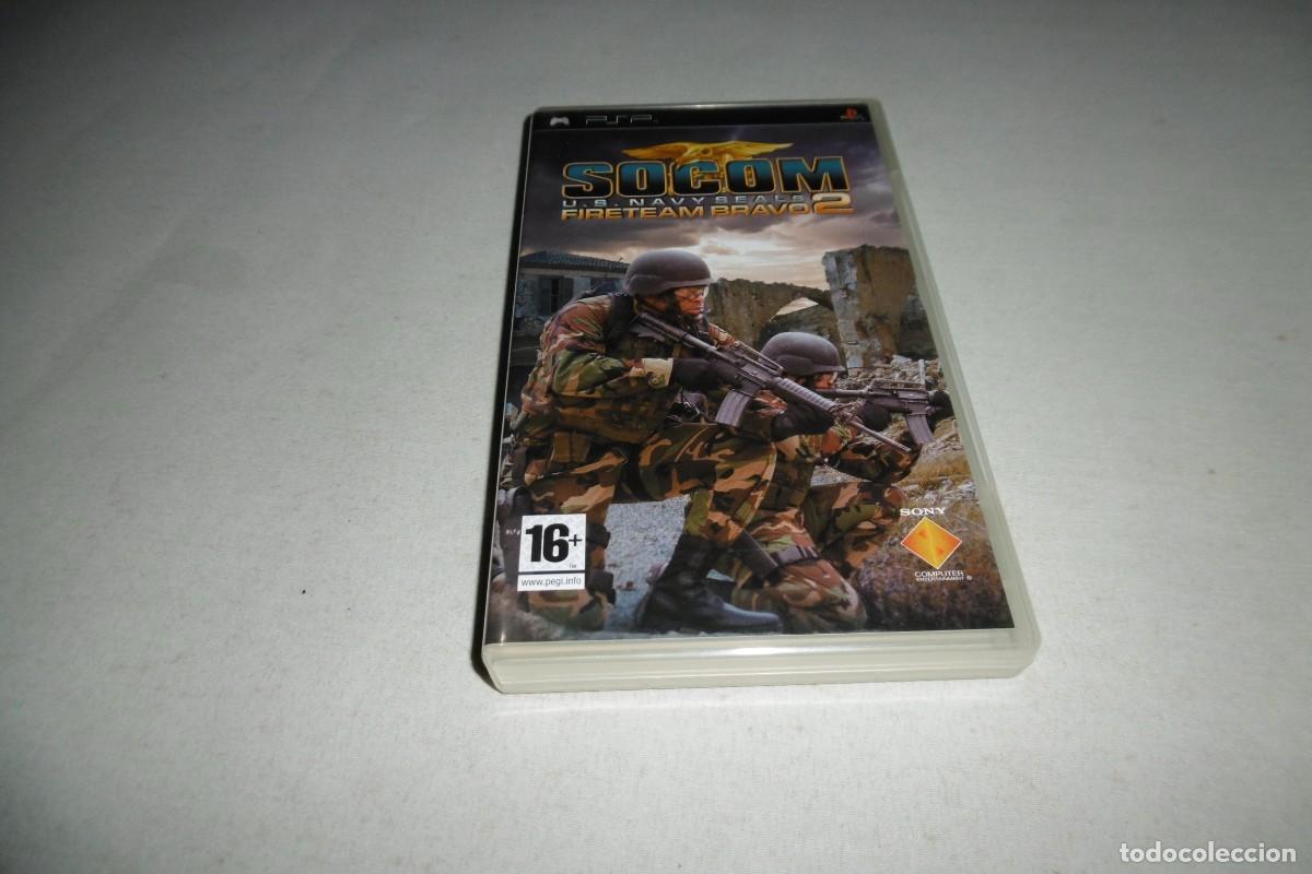Videojuegos y Consolas: PSP SONY SOCOM US NAVY SEALS FIRETEAM BRAVO SOLO CAJA PAL ESPA&Ntilde;A