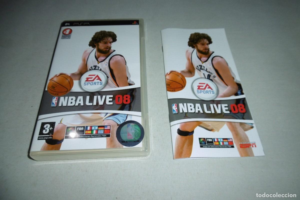 Videojuegos y Consolas: PSP SONY NBA LIVE 08 SOLO CAJA Y MANUAL PAL ESPA&Ntilde;