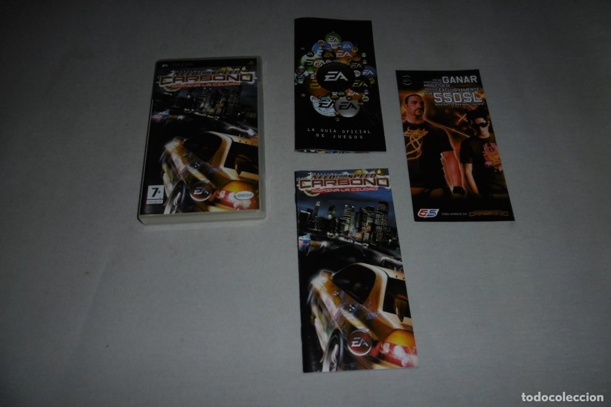 Videojuegos y Consolas: PSP SONY NFS NEED FOR SPEED CARBONO CAJA Y MANUAL PAL ESPA&Ntilde;A