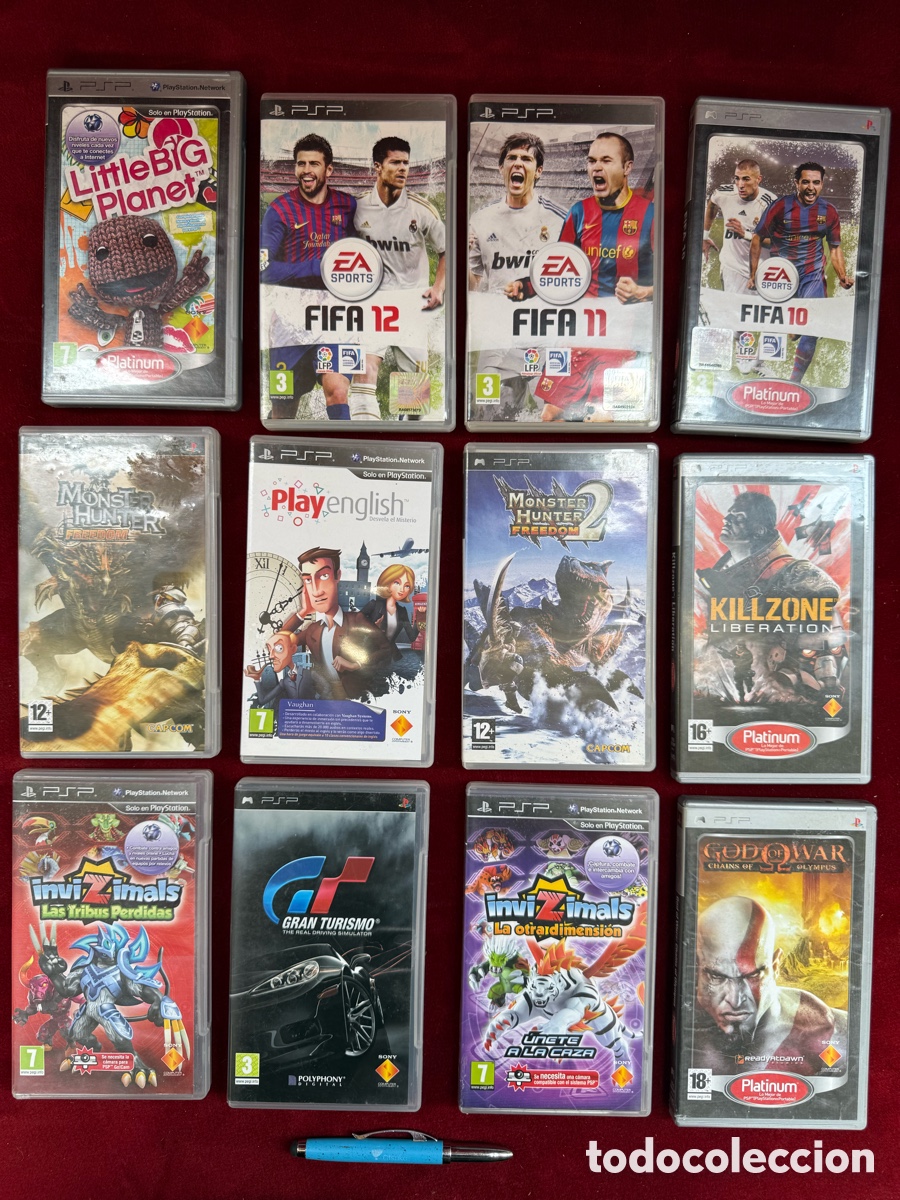 Videojuegos y Consolas: Gran lote de juegos clasicos de PSP,Fifa,Invizimals,etc