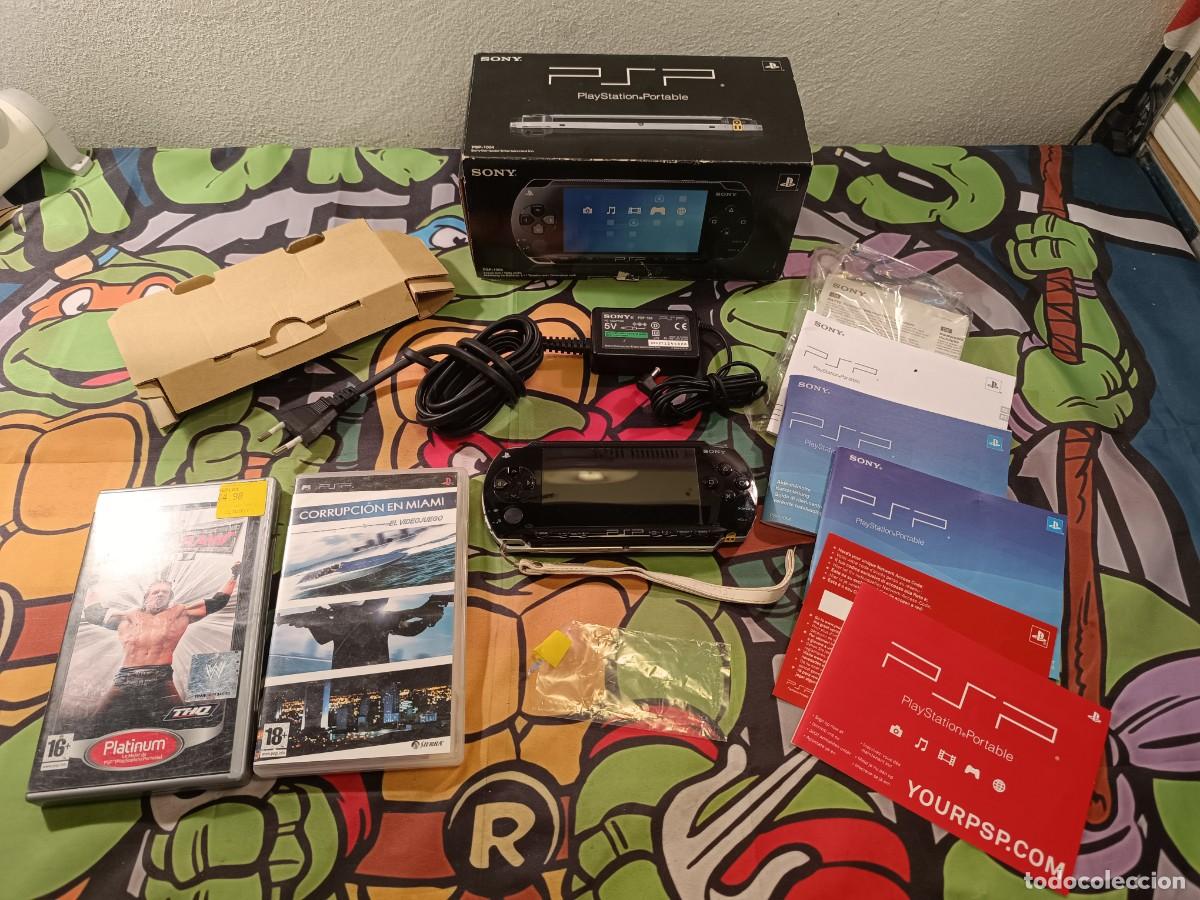 Videojuegos y Consolas: Consola PSP 1004 Negra Completa + Juegos