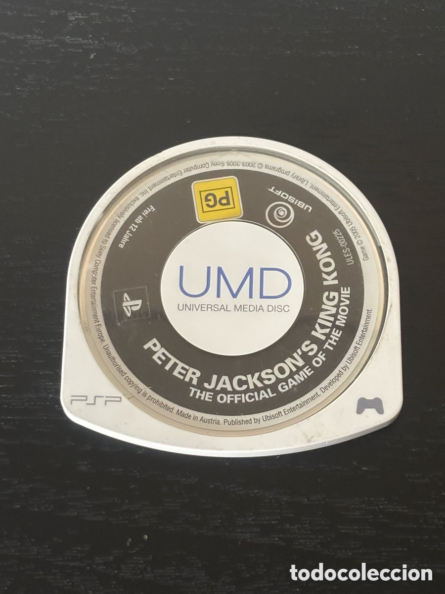 Videojuegos y consolas: King Kong PSP UMD Juego Solo Disco Peter Jackson's Official Game ULES-00225