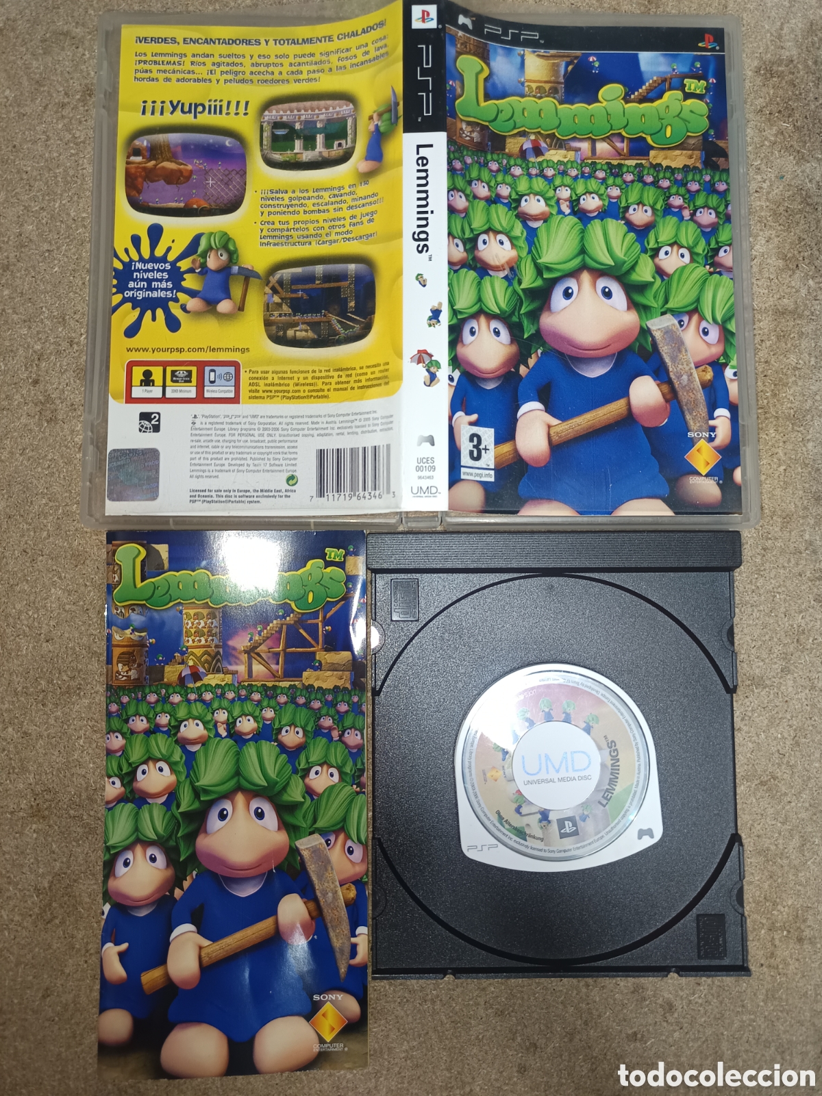 Videojuegos y consolas: PSP LEMMINGS PAL ESP COMPLETO