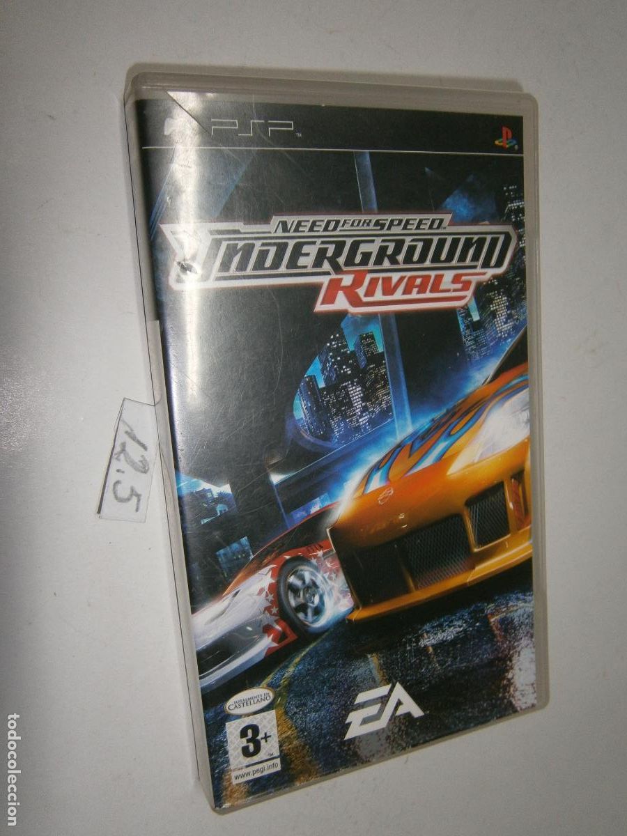 Videojuegos y consolas: JUEGO PSP: CARATULA Y MANUAL NEED FOR SPEED (UNDERGROUND RIVALS)