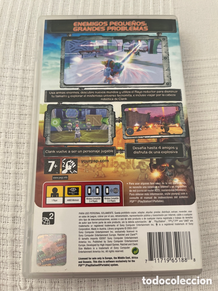 Videojuegos y consolas: Ratchet & Clank El Tama&ntilde;o Importa. PSP - Foto 7