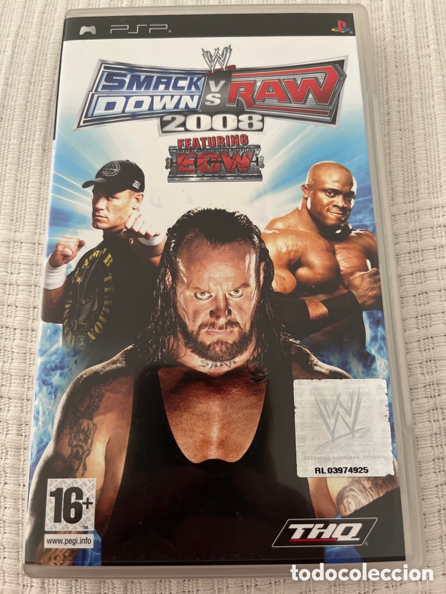 Videojuegos y consolas: Smackdown VS Raw 2008. PSP