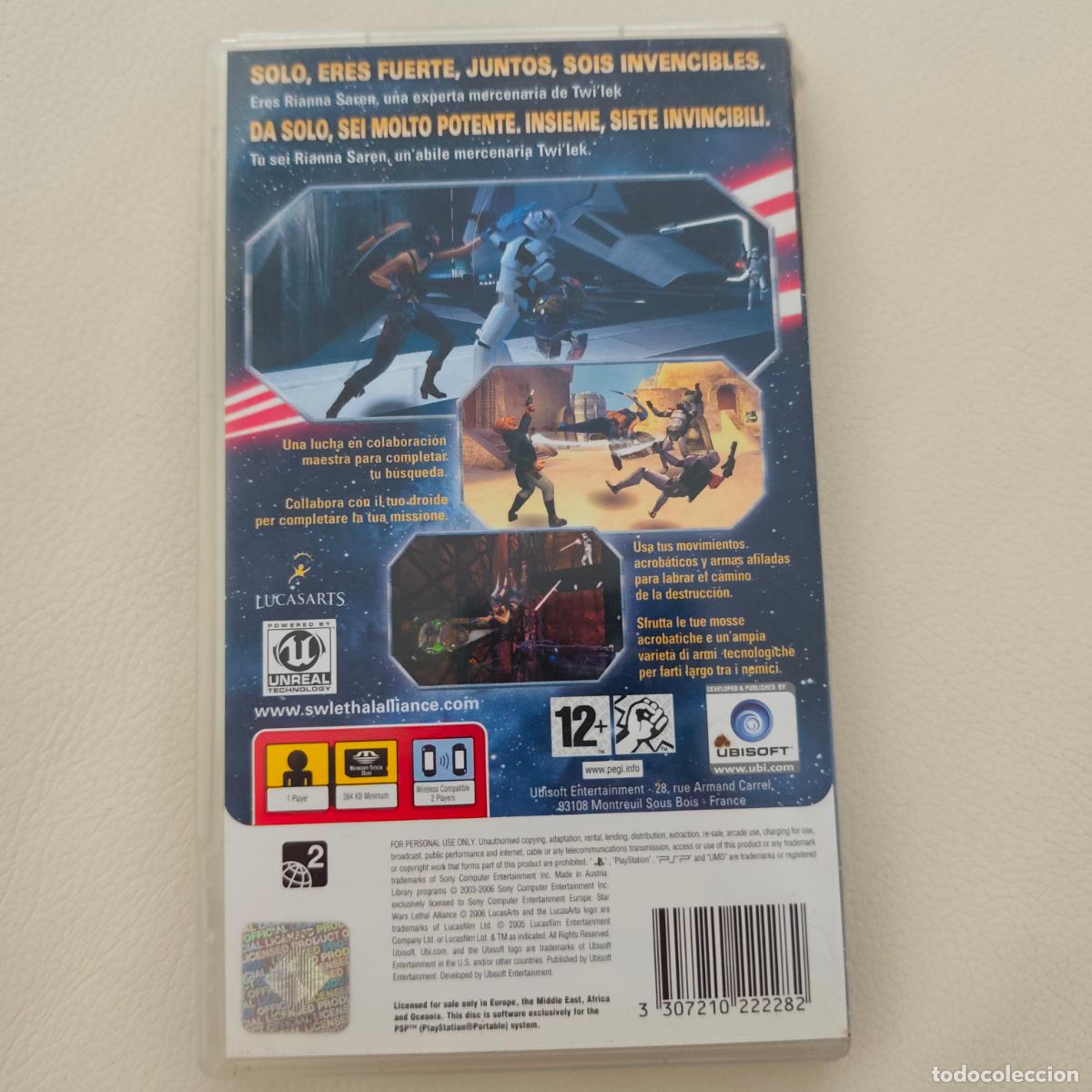 Videojuegos y consolas: STARWARS BATTLEFRONT LETHAL ALLIANCE STAR WARS - PSP espa&ntilde;ol Sony psp - Foto 2