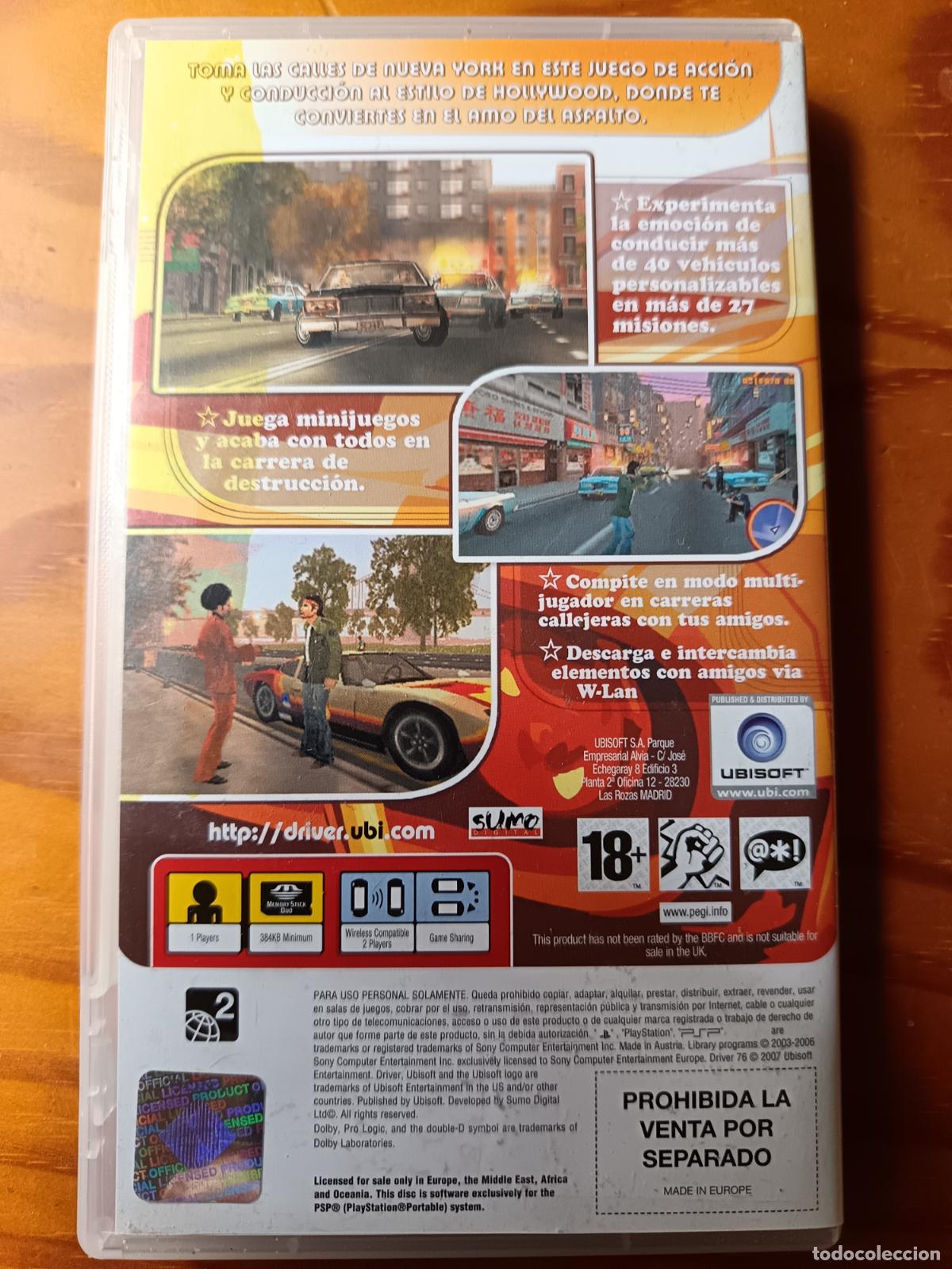 Videojuegos y consolas: DRIVER 76 - PSP PLAYSTATION PAL - - Foto 2