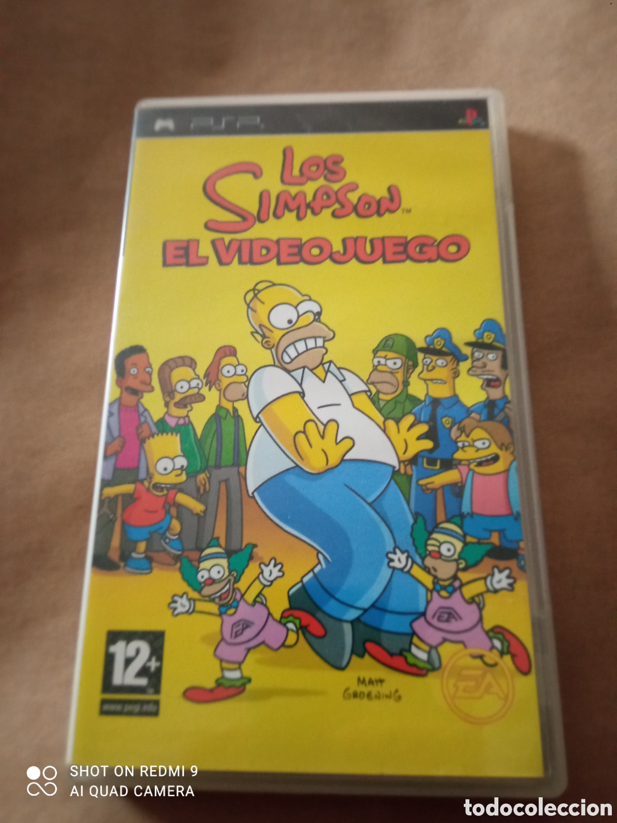 Videojuegos y consolas: Los Simpson EL VIDEOJUEGO PlayStation psp con manual incluido