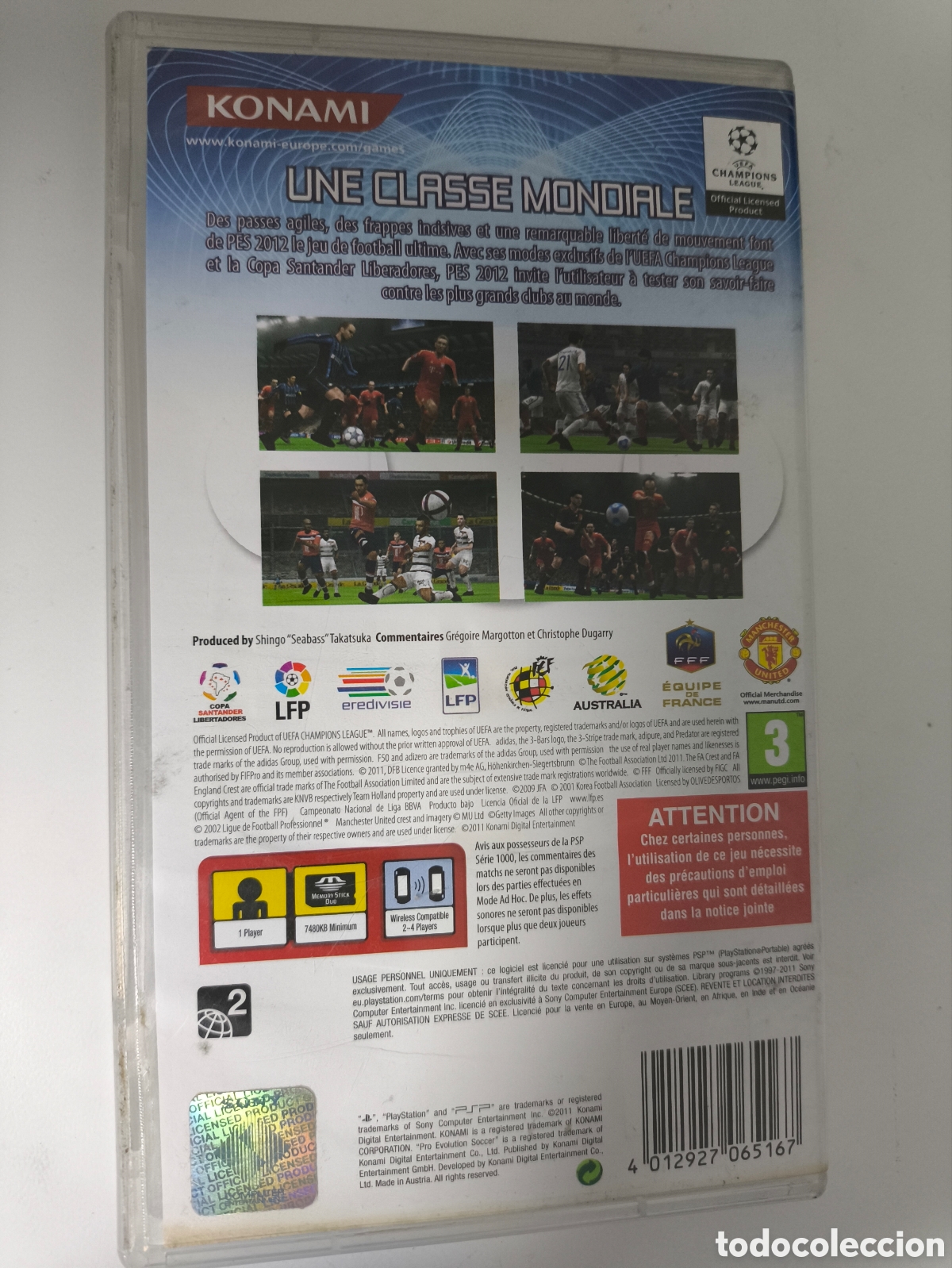 Videojuegos y consolas: juego PES Pro evolution soccer 2012 sony psp pal - Foto 3