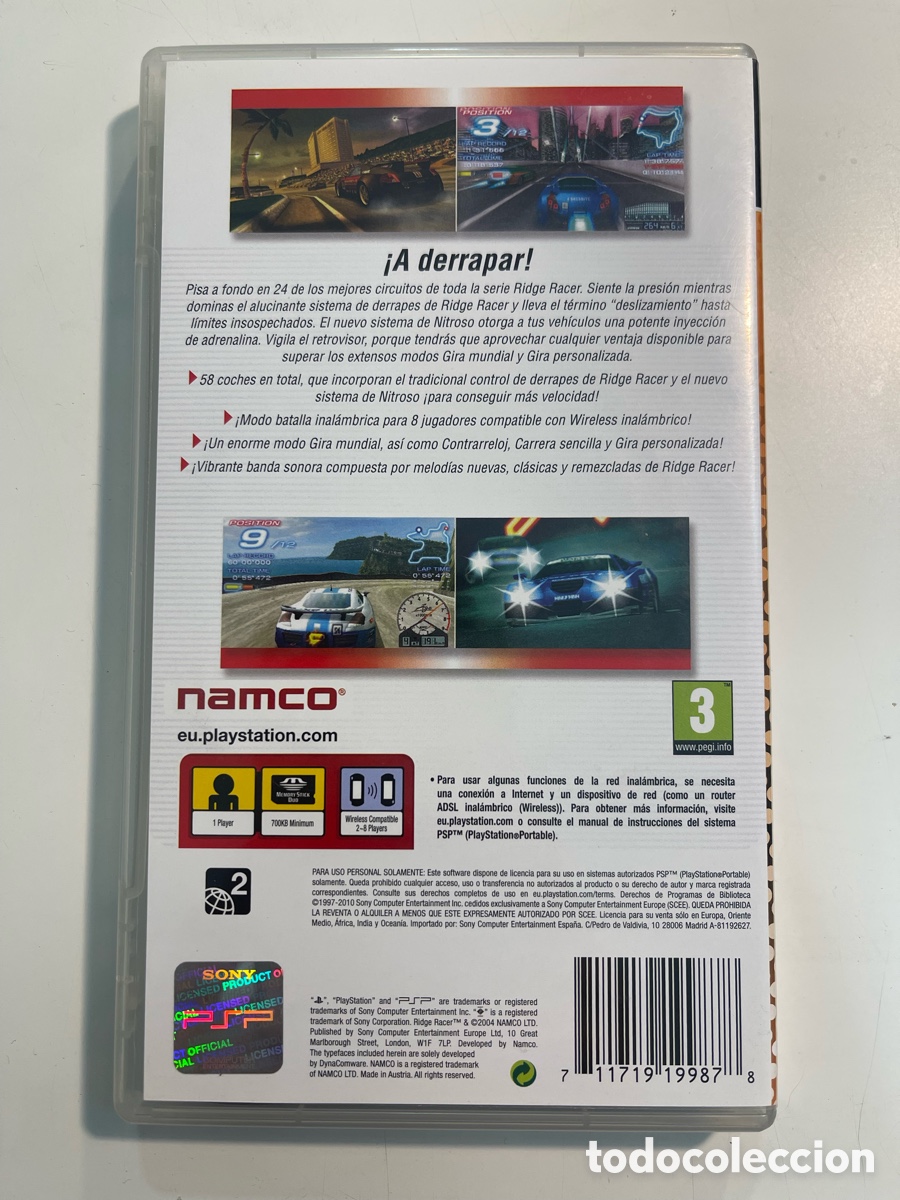 Videojuegos y consolas: Juego PSP RIDGE RACER psp essentials - Foto 2