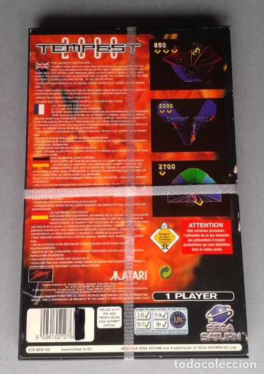 Boîte Et Notice SEGA SATURN - Tempest 2000 (PAL) - Sans Le Jeu⚠️