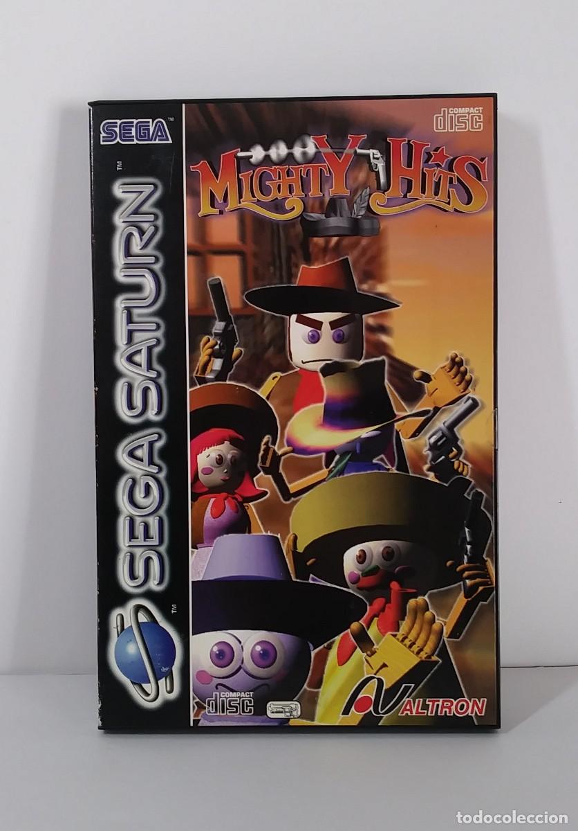 Videojuegos y consolas: MIGHTY HITS SATURN COMPLETO COMO NUEVO - Foto 1