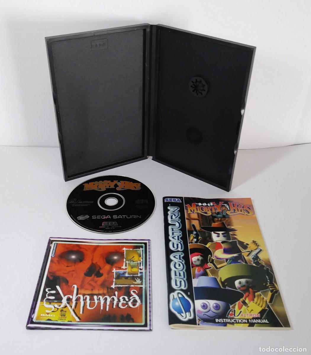Videojuegos y consolas: MIGHTY HITS SATURN COMPLETO COMO NUEVO - Foto 2