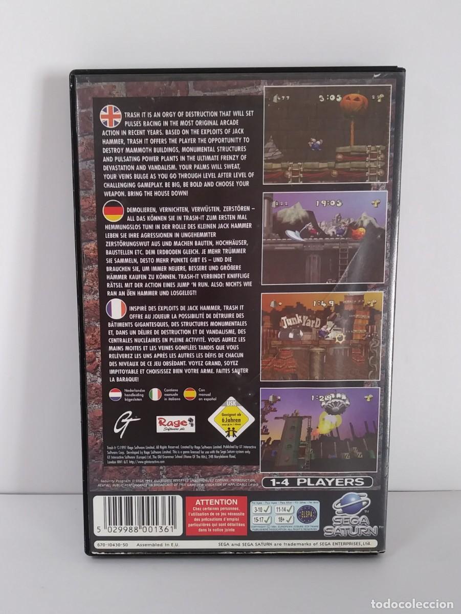 Videojuegos y consolas: TRASH IT SEGA SATURN PAL - Foto 3