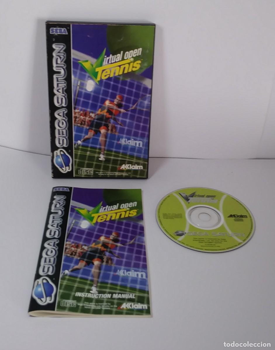 Videojuegos y consolas: VIRTUAL OPEN TENNIS SATURN PAL COMPLETO - Foto 2