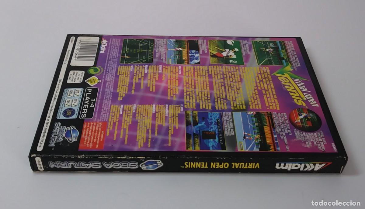 Videojuegos y consolas: VIRTUAL OPEN TENNIS SATURN PAL COMPLETO - Foto 9