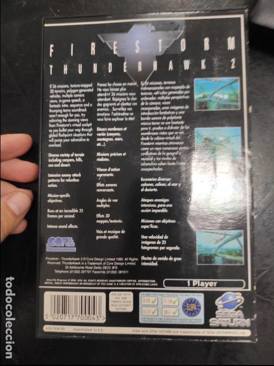 Videojuegos y consolas: Thunderhawk 2 Firestorm - sega Saturn - PAL - Completo - Foto 3