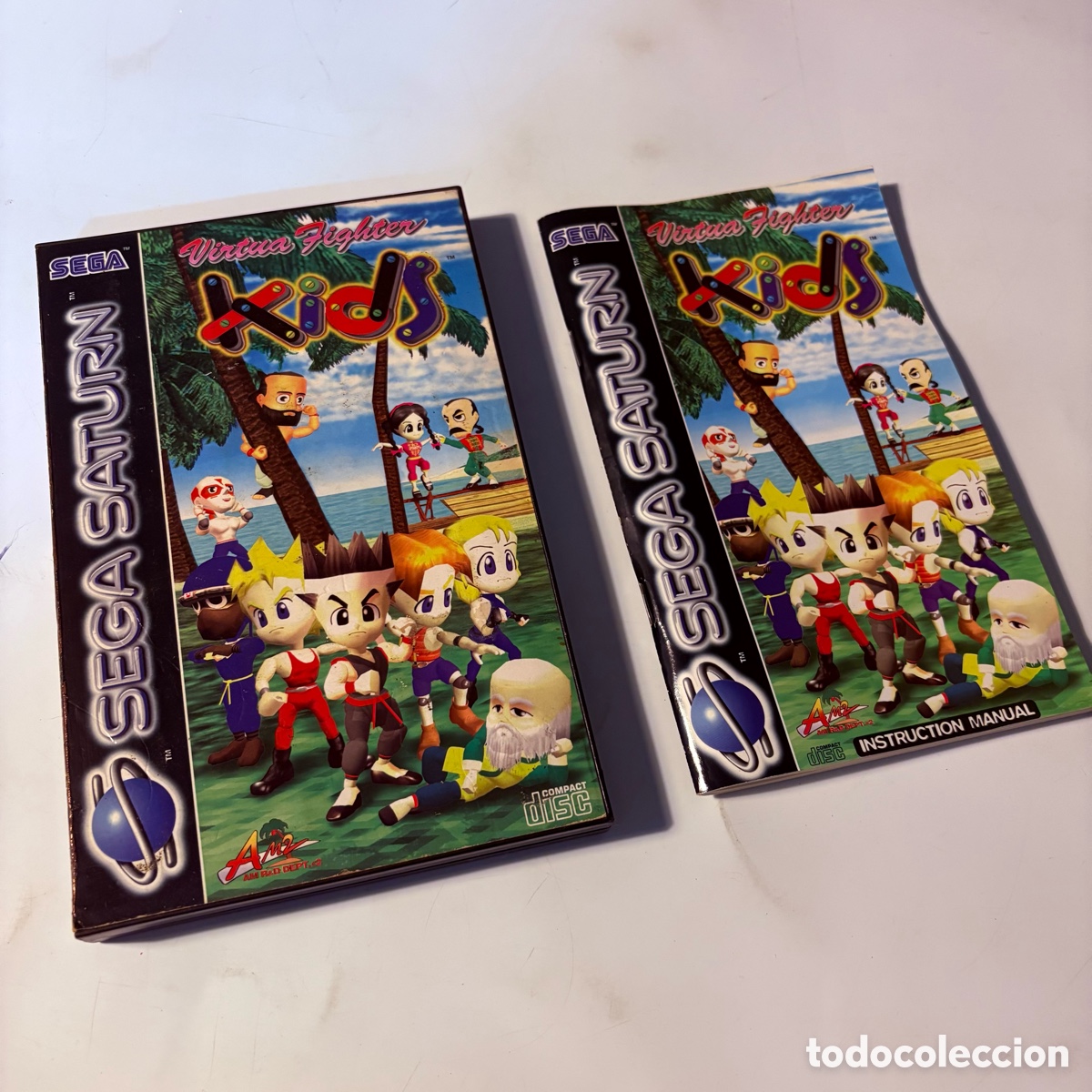 Videojuegos y Consolas: caja y manual de instrucciones del juego sega saturn virtua fighter kids