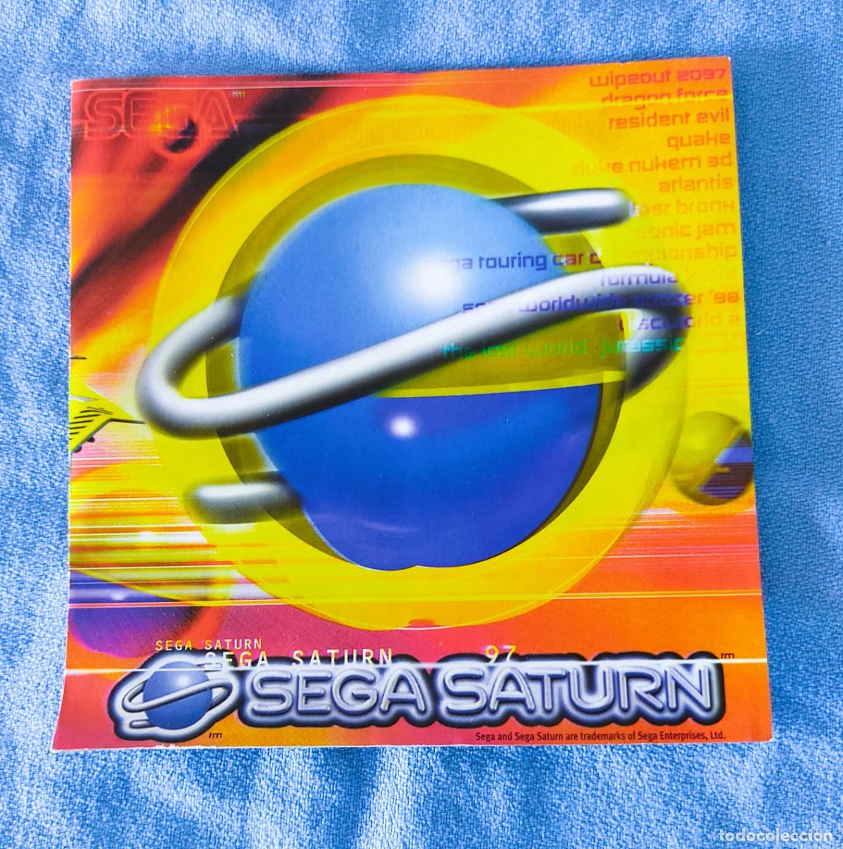Videojuegos y Consolas: CATALOGO DESPLEGABLE ORIGINAL DE LA CONSOLA SEGA SATURN
